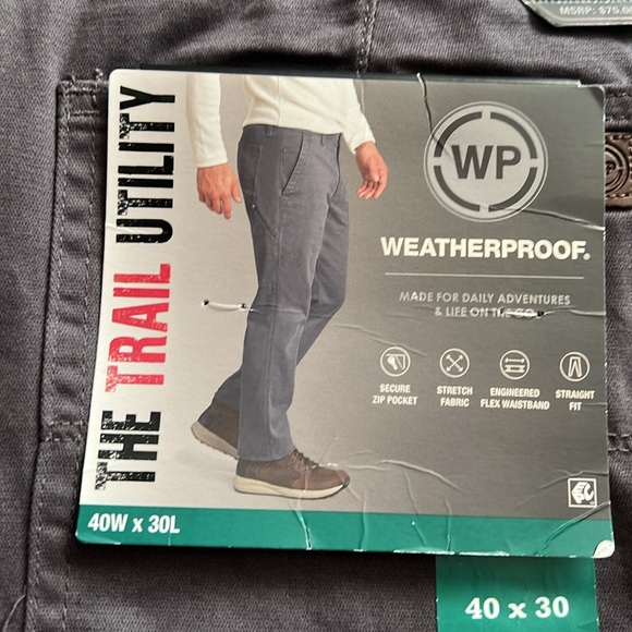 Men’s Weatherproof Pants - 40Wx30L - NWT - Picture 8 of 8